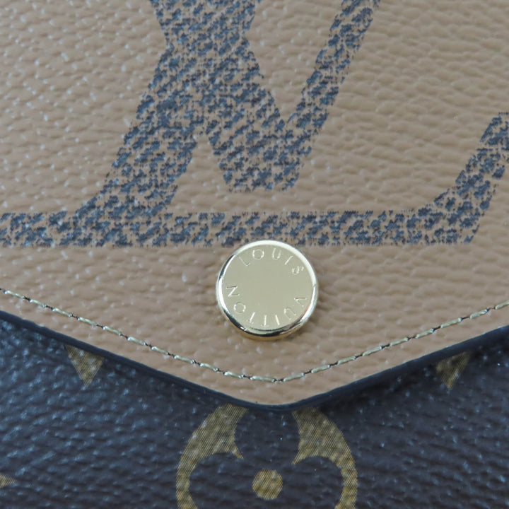 Pristine LOUIS VUITTON Purse Portefeuille Sara Brown Monogram canvas M80726