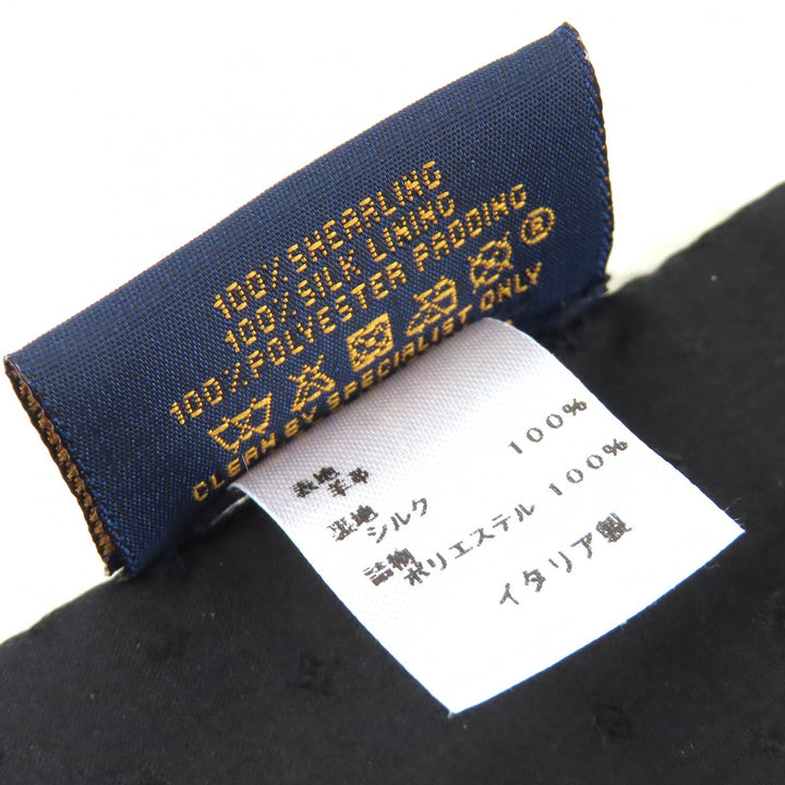 Great LOUIS VUITTON Scarf Echarpe Shirring LV logo shearling mouton Ivory M77054
