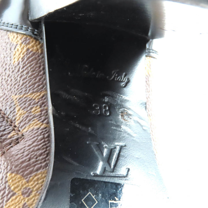 Great LOUIS VUITTON short boots Star Trail Line Brown Monogram canvas Women 38