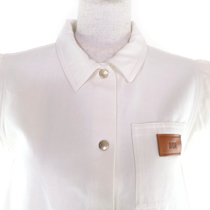 Excellent DIOR one piece white cotton Women 5WBM12DRSB