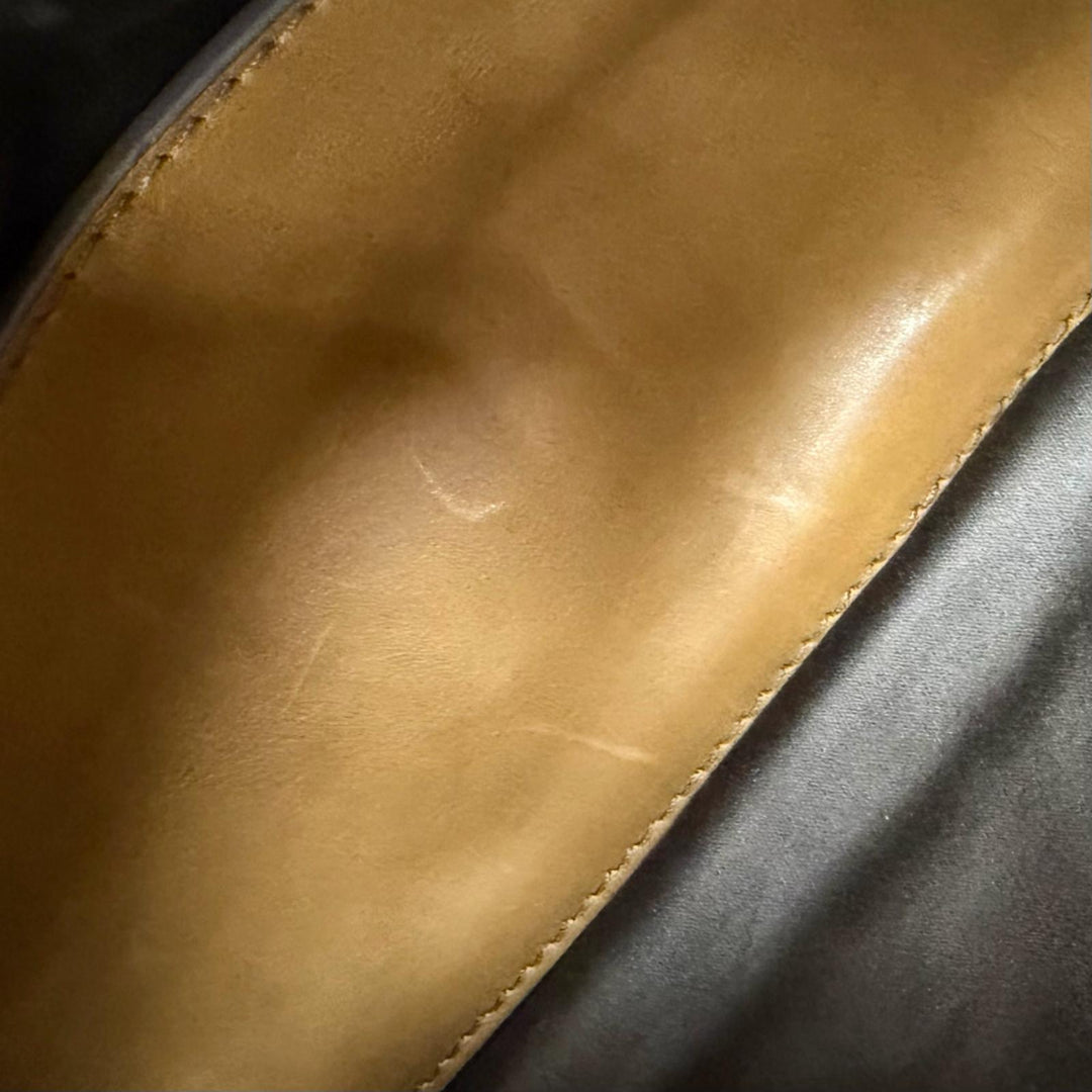 Excellent MIUMIU Handbag Brown leather mens