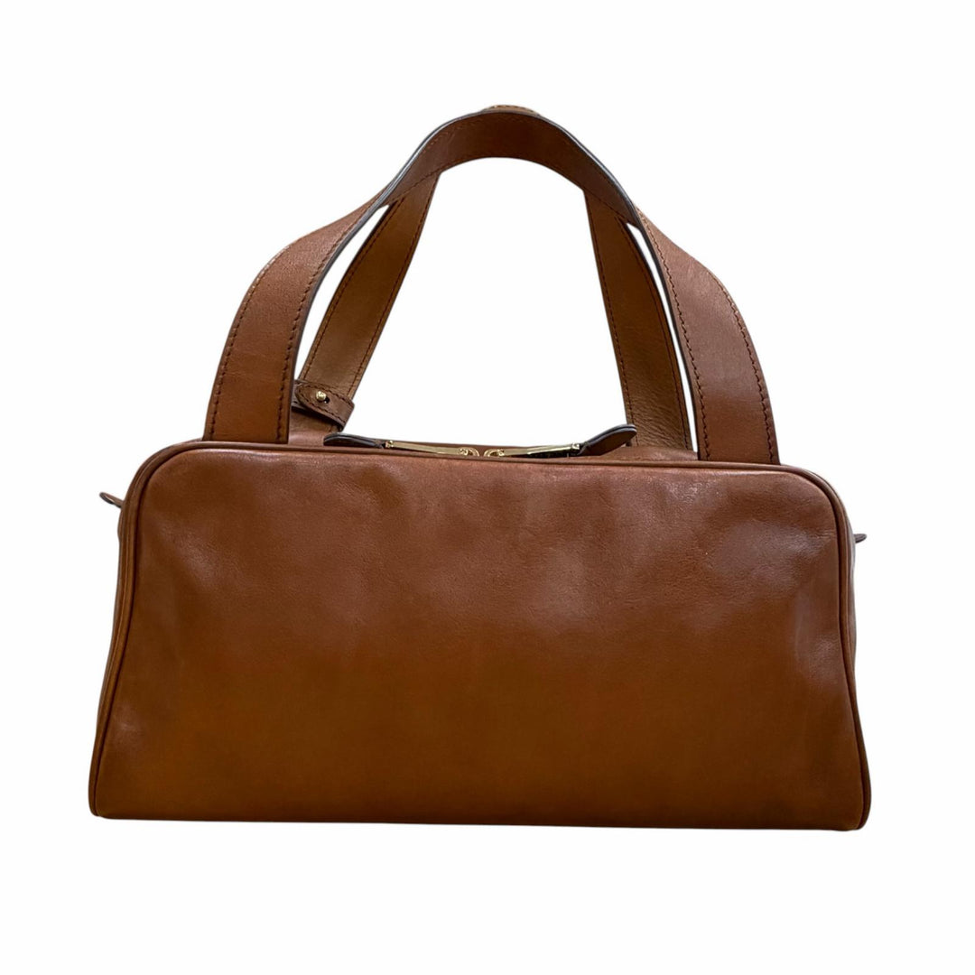 Excellent MIUMIU Handbag Brown leather mens