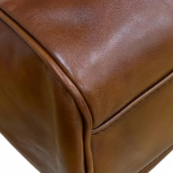Excellent MIUMIU Handbag Brown leather mens