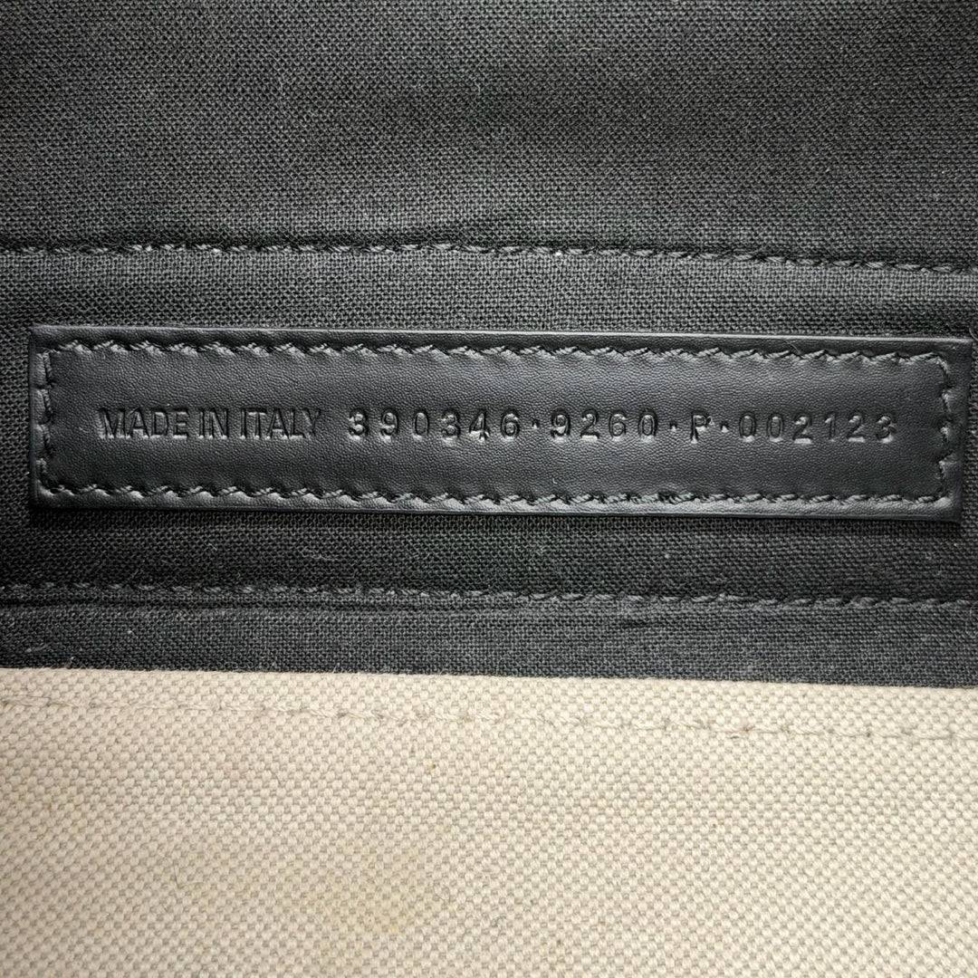 Great BALENCIAGA Shoulder Bag Navy Hippo XS natural canvas Women 390346