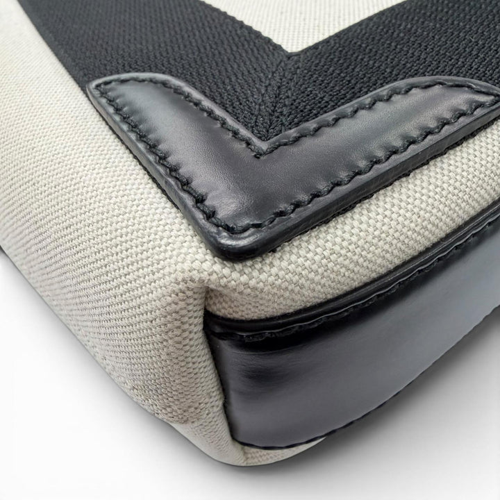 Great BALENCIAGA Shoulder Bag Navy Hippo XS natural canvas Women 390346