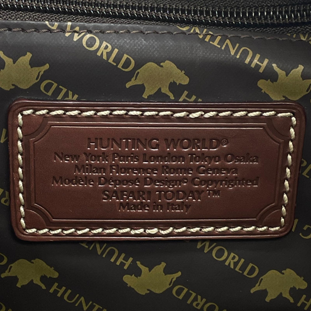 Excellent HUNTING WORLD Tote Bag Safari Today Car key canvas mens
