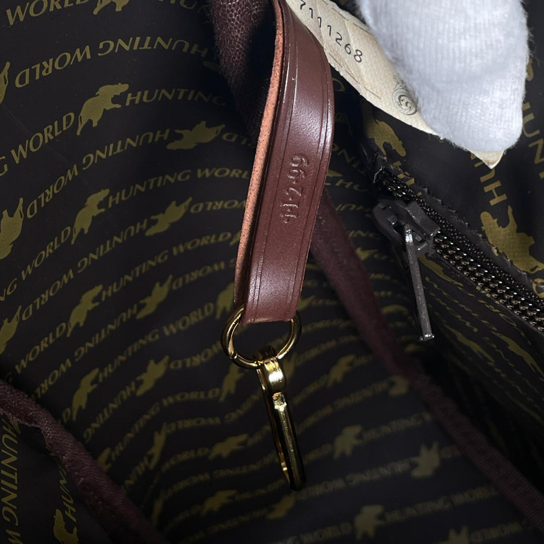 Excellent HUNTING WORLD Tote Bag Safari Today Car key canvas mens
