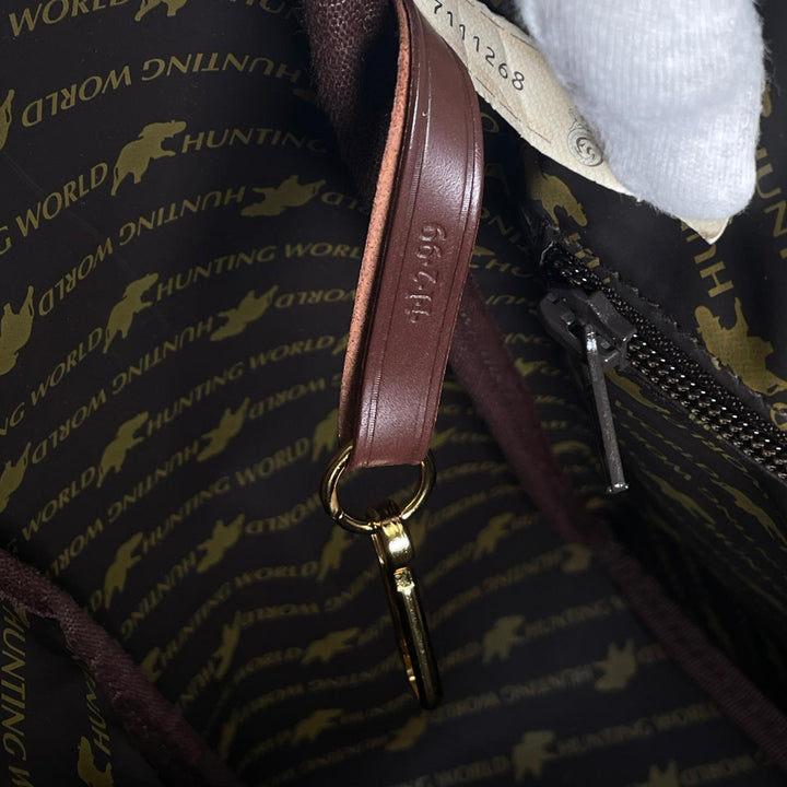 Excellent HUNTING WORLD Tote Bag Safari Today Car key canvas mens