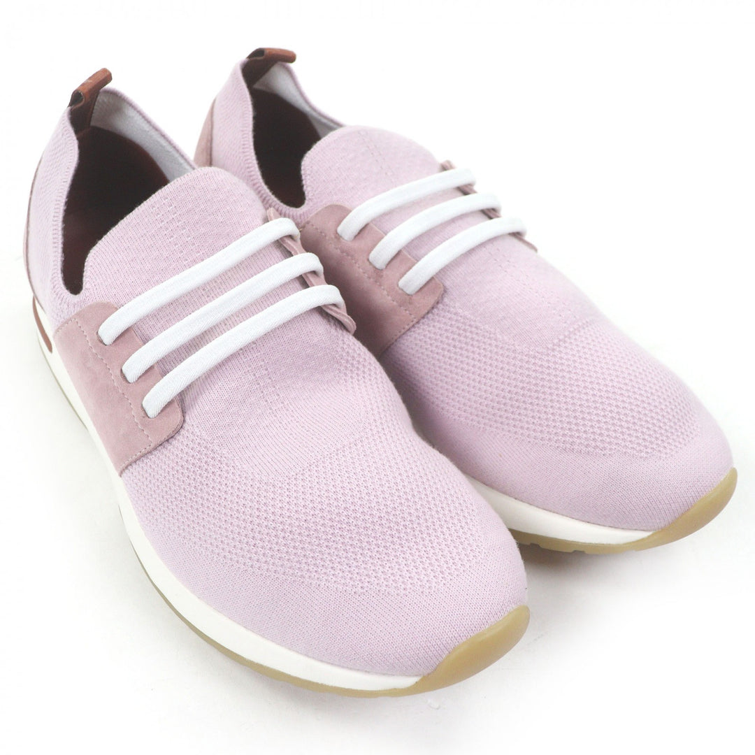 Great Loro Piana Low cut sneakers 360 LP FLEXY WALK pink Suede leather mens 41