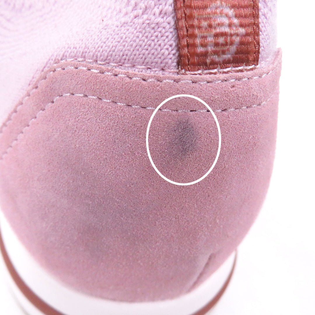 Great Loro Piana Low cut sneakers 360 LP FLEXY WALK pink Suede leather mens 41