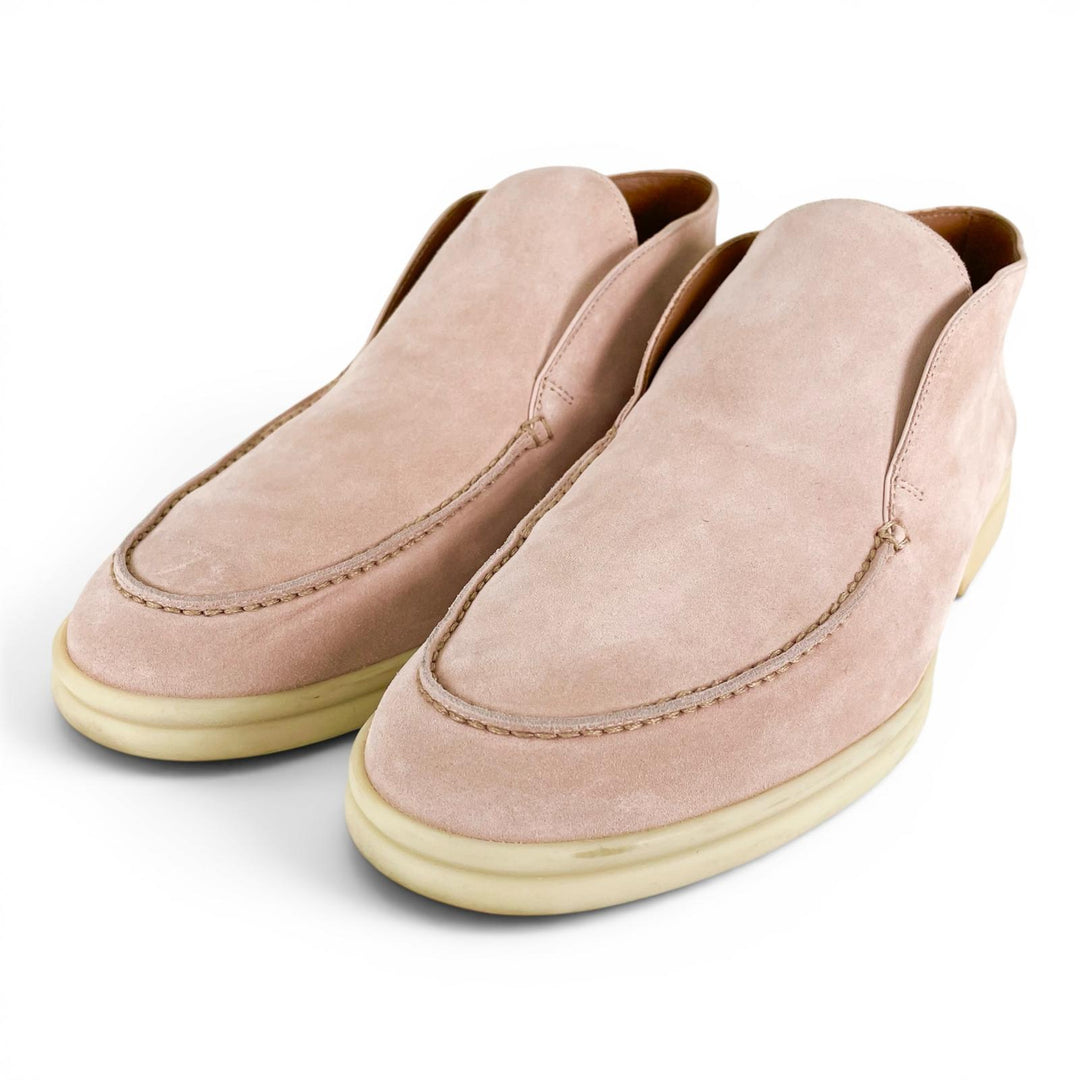 Great Loro Piana Ankle boots OPEN WALK pink Suede leather mens 40.5 52771L