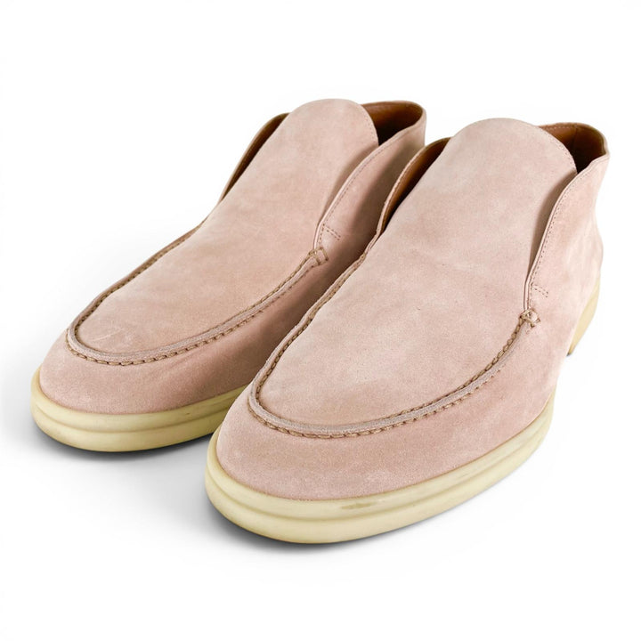 Great Loro Piana Ankle boots OPEN WALK pink Suede leather mens 40.5 52771L