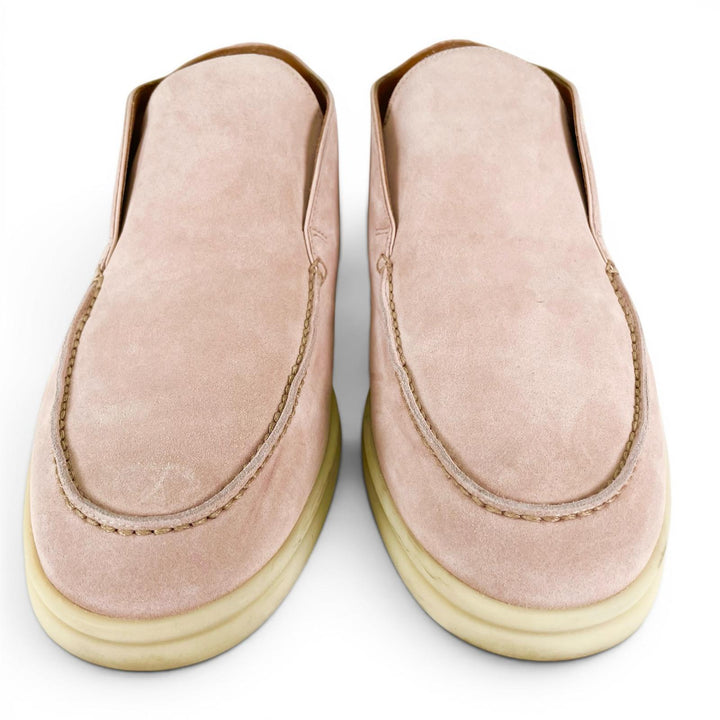 Great Loro Piana Ankle boots OPEN WALK pink Suede leather mens 40.5 52771L