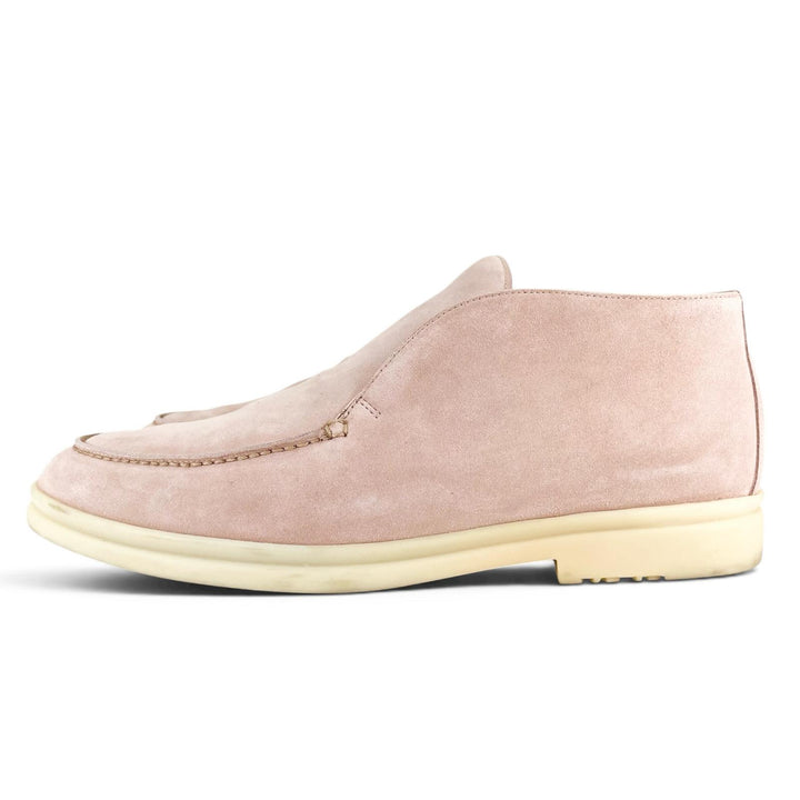 Great Loro Piana Ankle boots OPEN WALK pink Suede leather mens 40.5 52771L