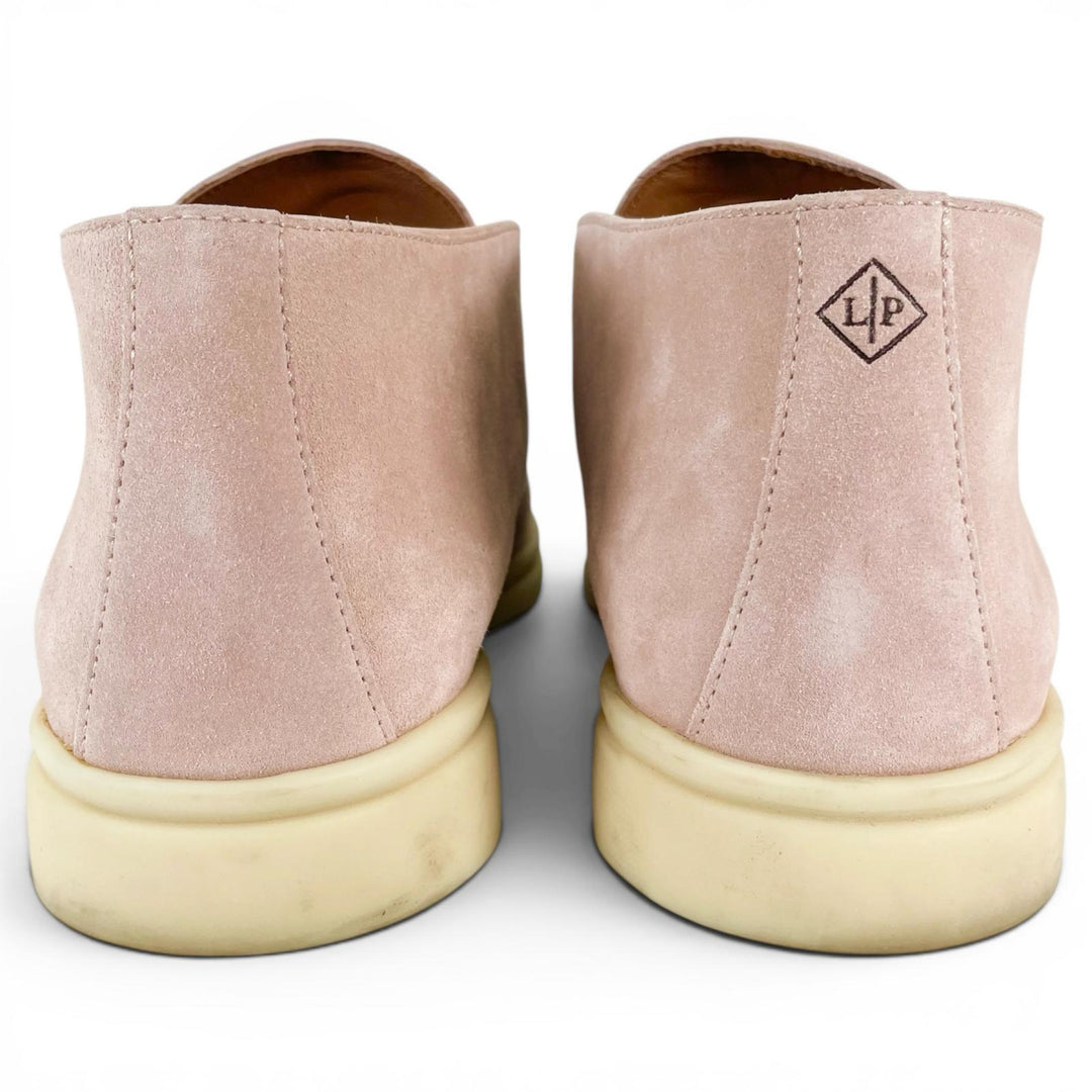Great Loro Piana Ankle boots OPEN WALK pink Suede leather mens 40.5 52771L