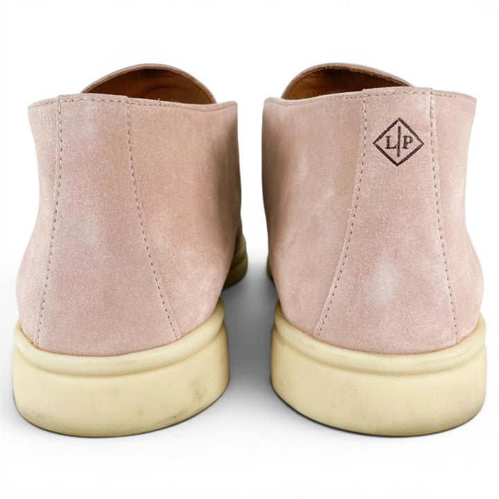Great Loro Piana Ankle boots OPEN WALK pink Suede leather mens 40.5 52771L