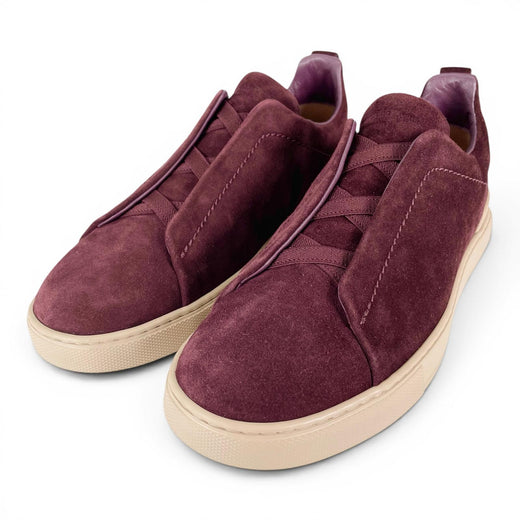 Pristine Ermenegildo Zegna sneakers Triple Stitch Brown mens 7 A4667X