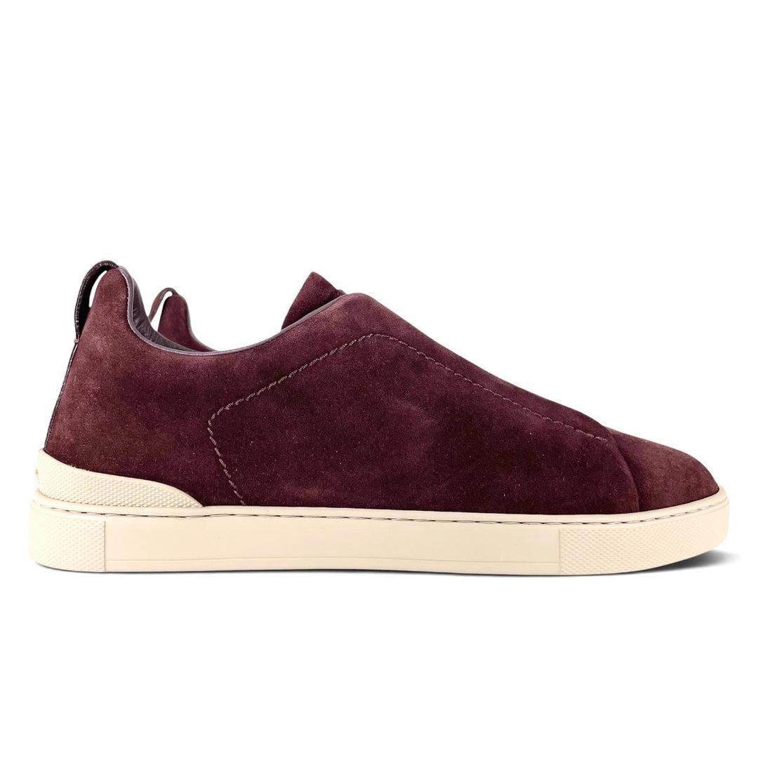 Pristine Ermenegildo Zegna sneakers Triple Stitch Brown mens 7 A4667X