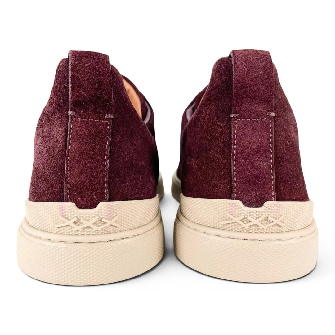 Pristine Ermenegildo Zegna sneakers Triple Stitch Brown mens 7 A4667X