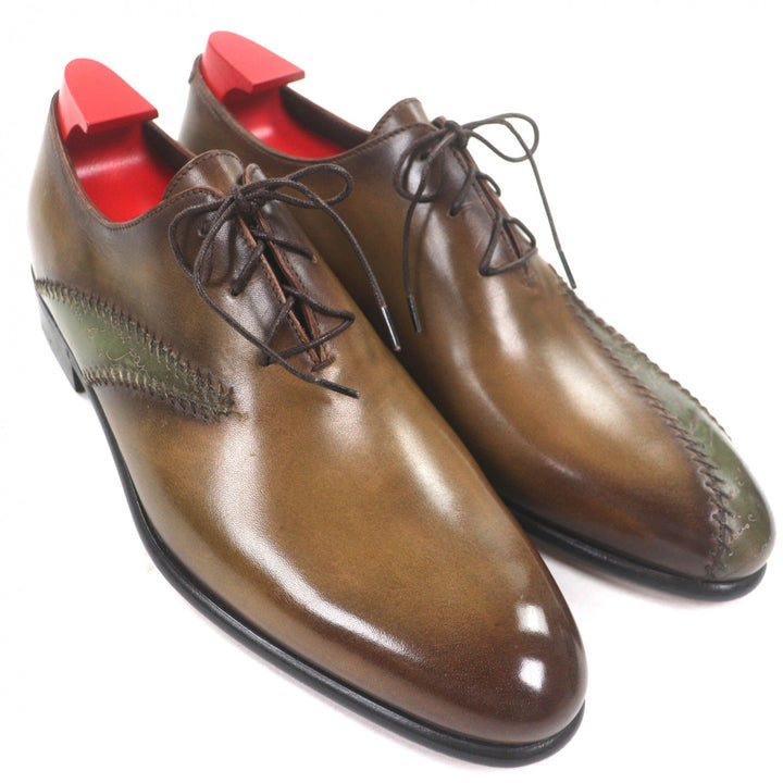 Pristine BERLUTI Leather shoes Lapierre Prisse khaki leather mens 6.5