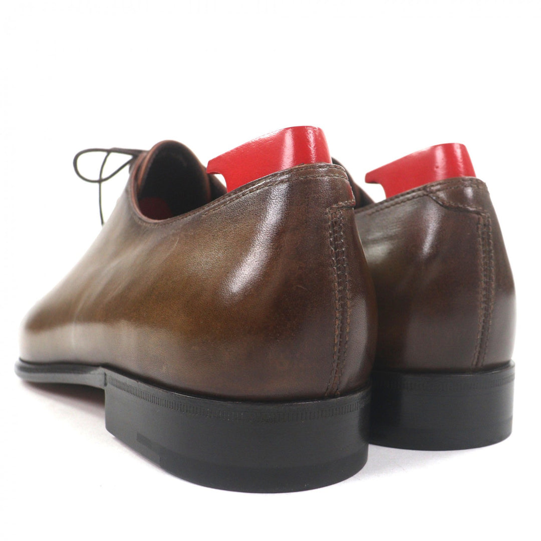 Pristine BERLUTI Leather shoes Lapierre Prisse khaki leather mens 6.5