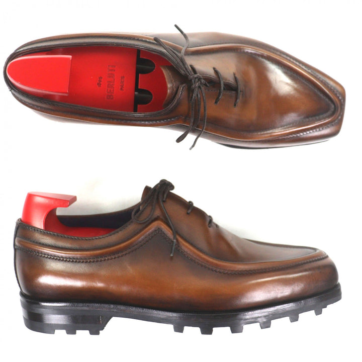 Excellent BERLUTI Leather shoes ULTIMA Brown leather mens 7