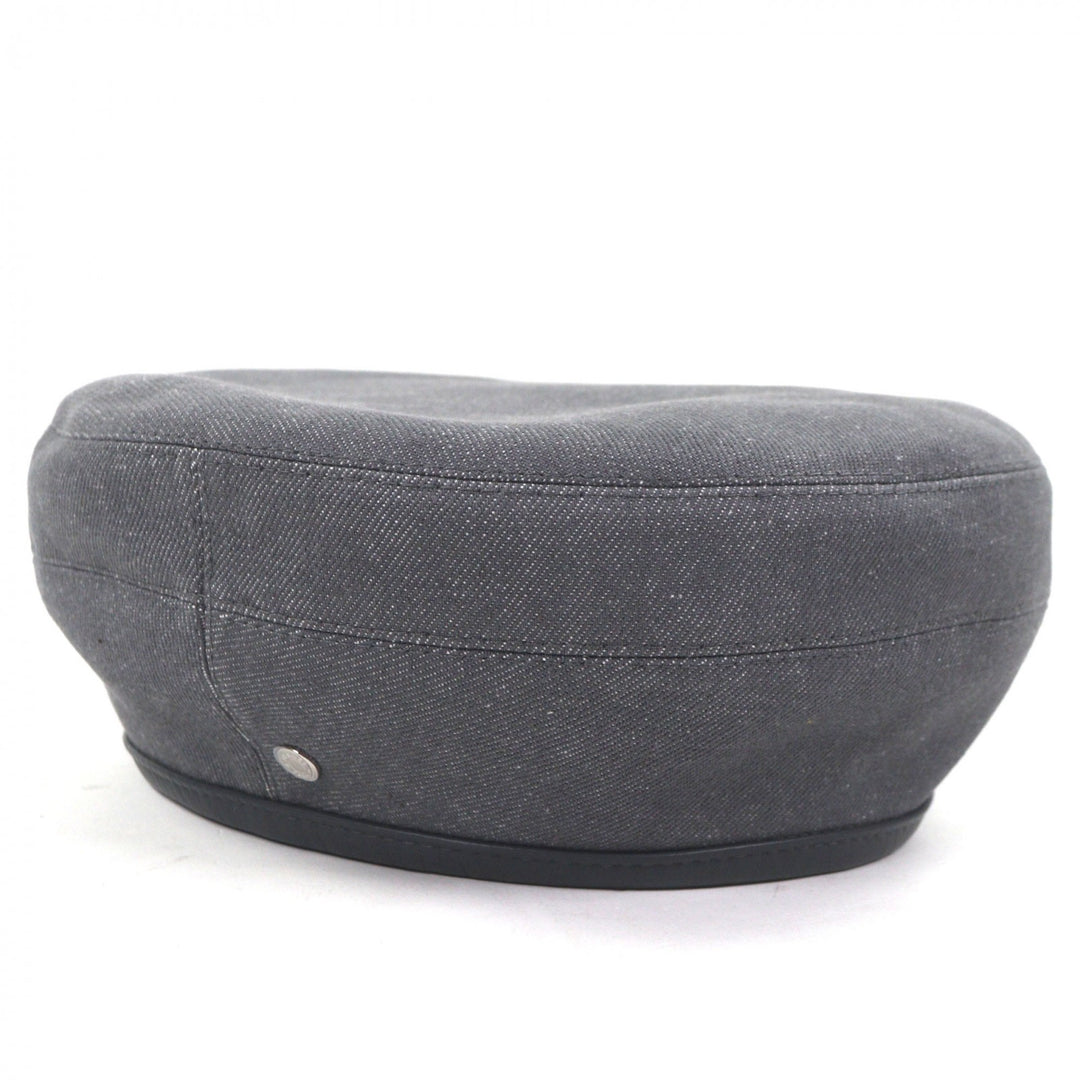 Pristine HERMES beret gray cotton