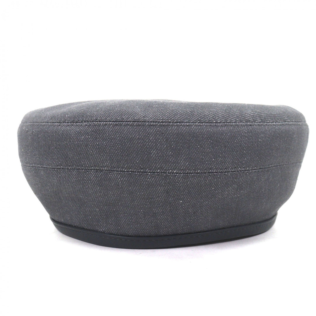 Pristine HERMES beret gray cotton