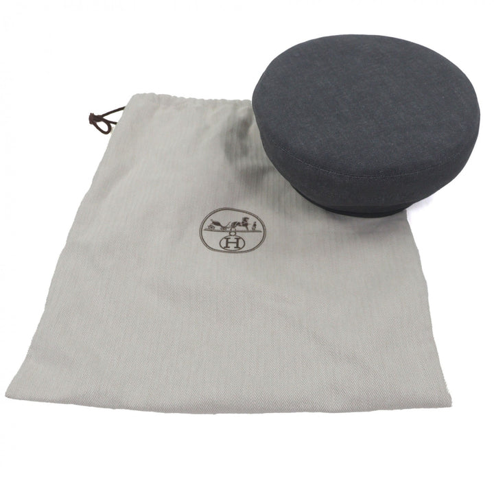 Pristine HERMES beret gray cotton
