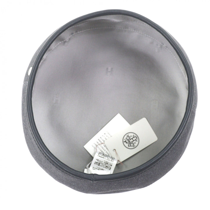 Pristine HERMES beret gray cotton