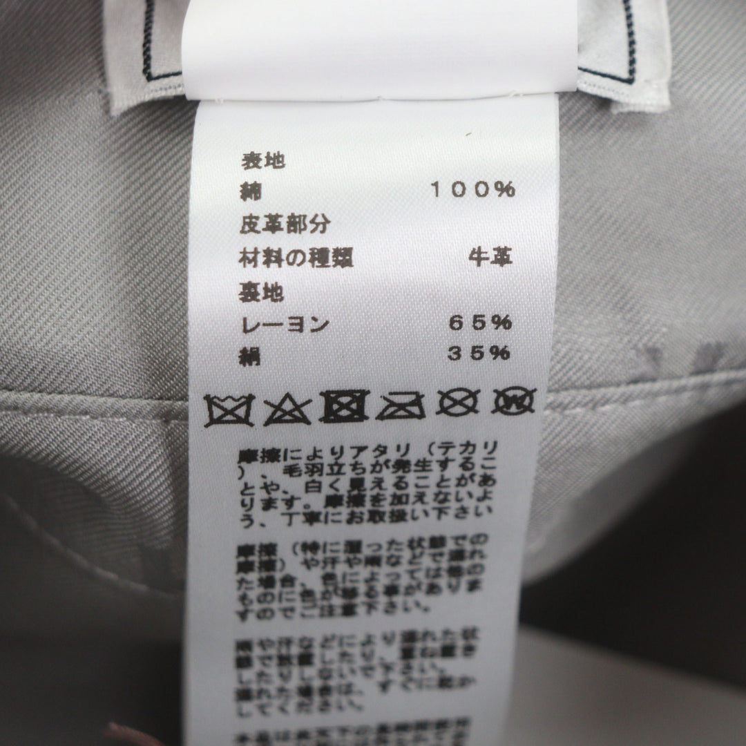 Pristine HERMES beret gray cotton