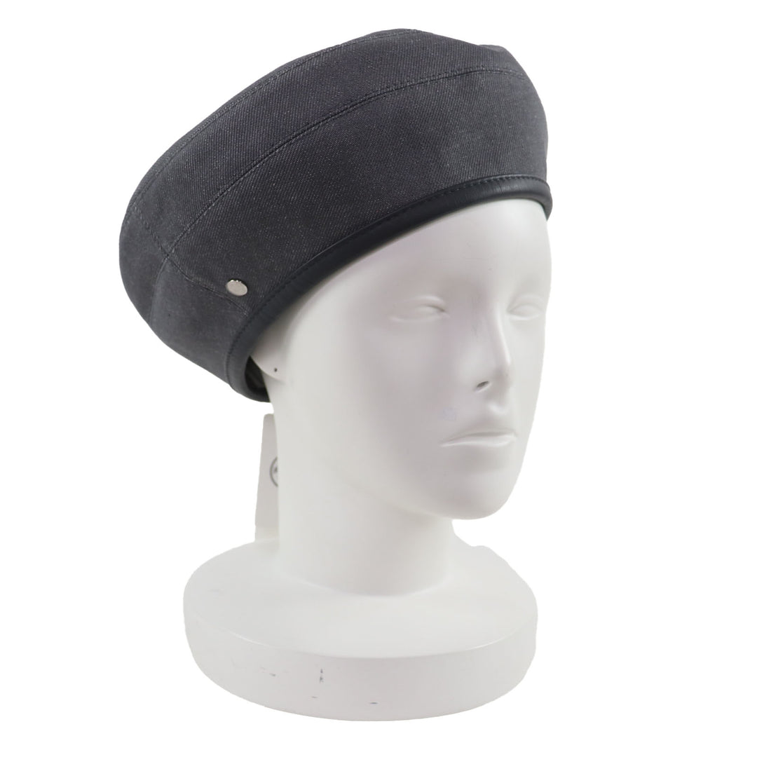 Pristine HERMES beret gray cotton