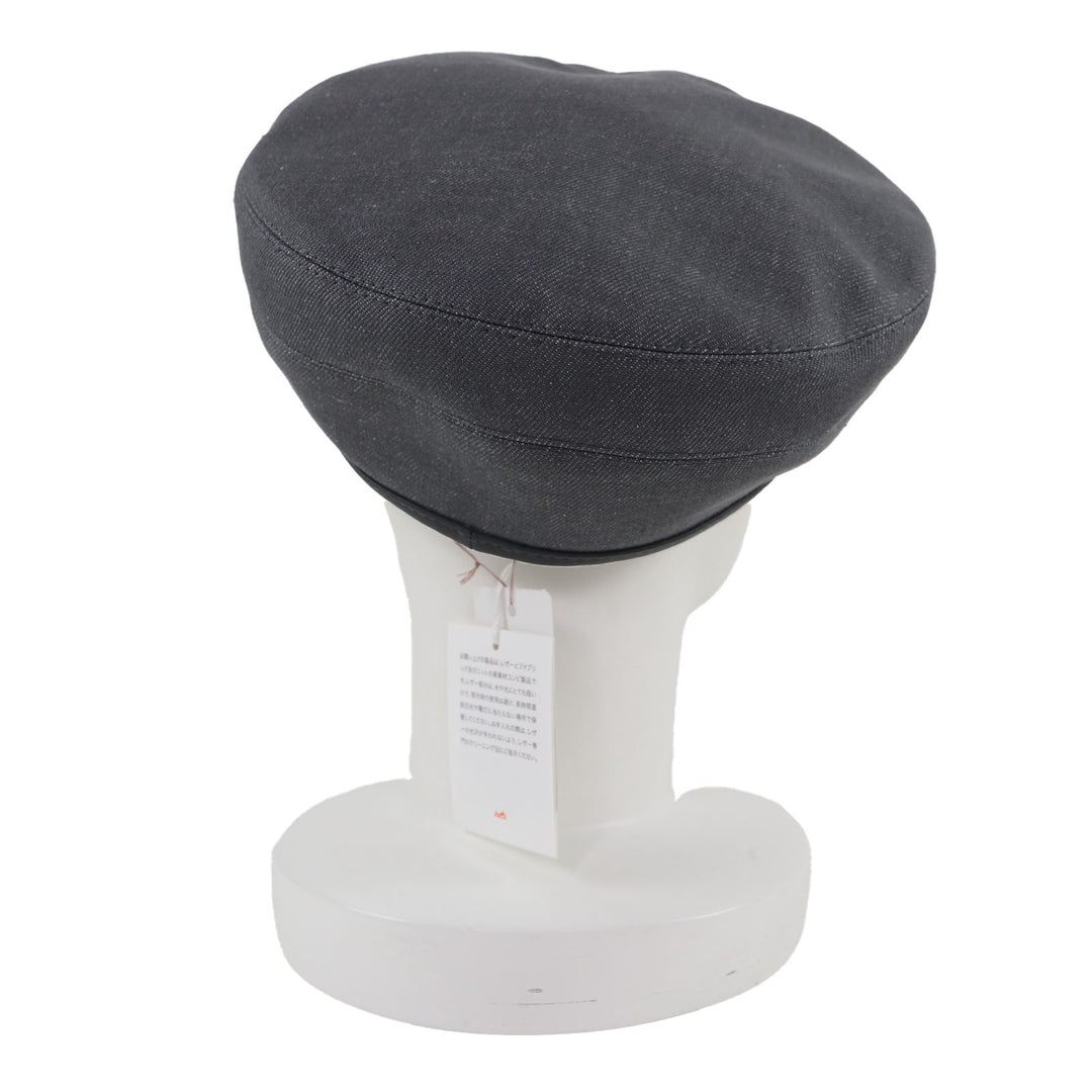 Pristine HERMES beret gray cotton