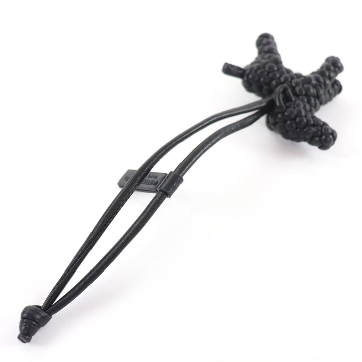 Excellent BOTTEGAVENETA Bag charm INTRECCIATO Leather Dog Charm black 807068