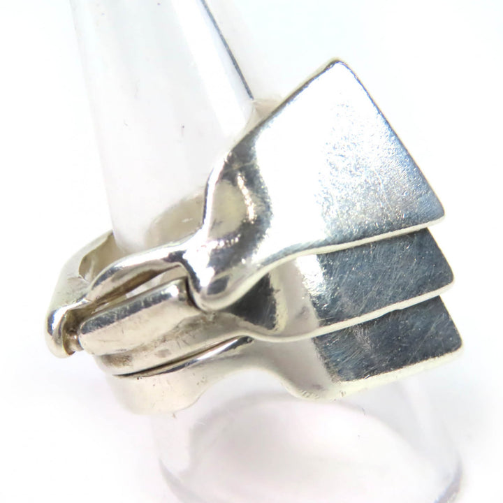 Great Vivienne Westwood Ring Knuckle Duster Ring Orb JSB Engraving Silver 925