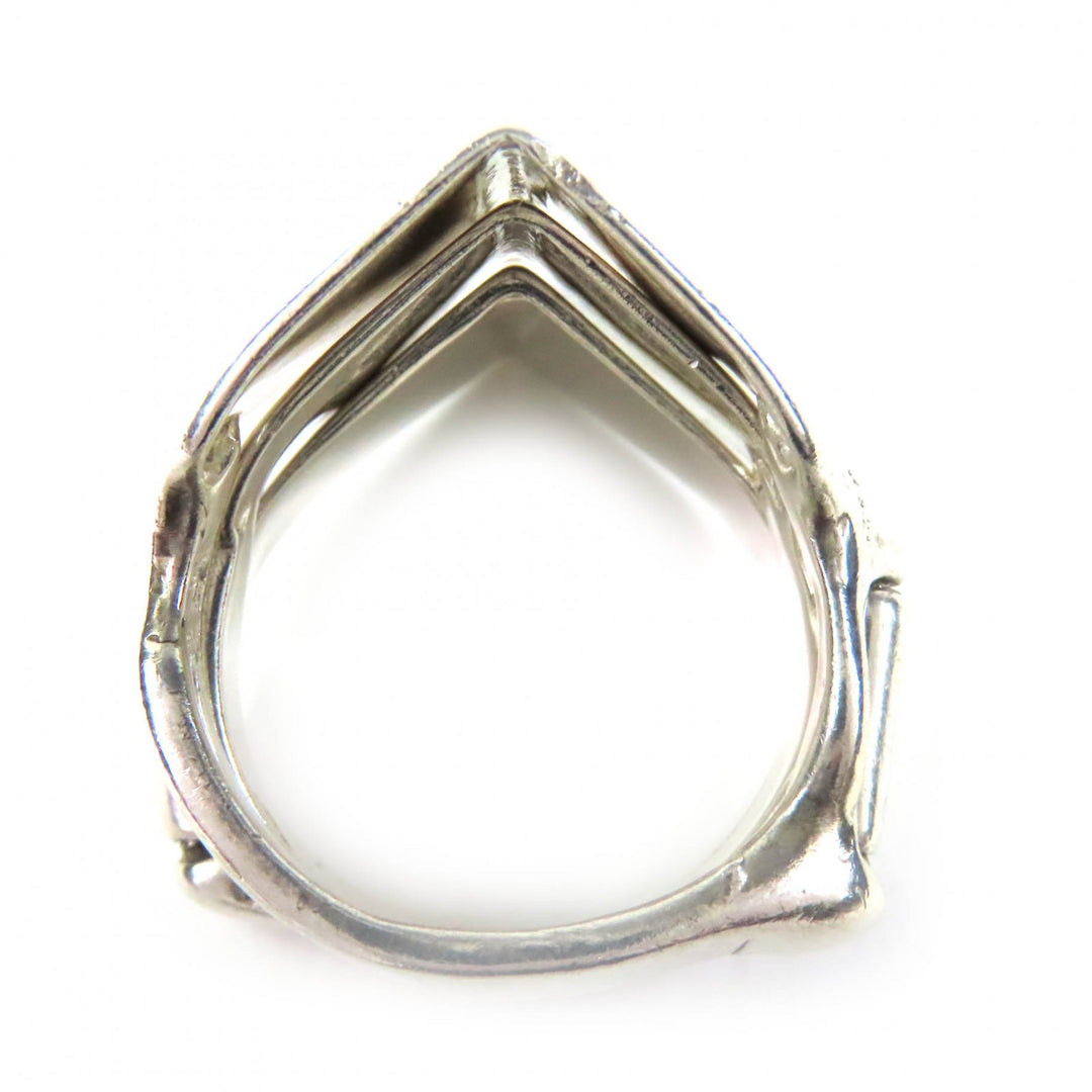 Great Vivienne Westwood Ring Knuckle Duster Ring Orb JSB Engraving Silver 925