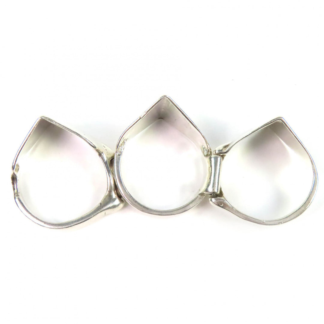 Great Vivienne Westwood Ring Knuckle Duster Ring Orb JSB Engraving Silver 925