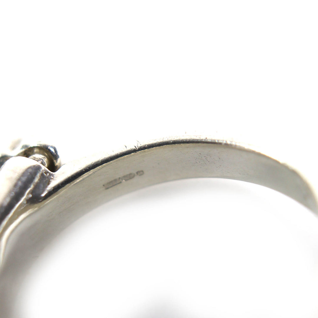 Great Vivienne Westwood Ring Knuckle Duster Ring Orb JSB Engraving Silver 925