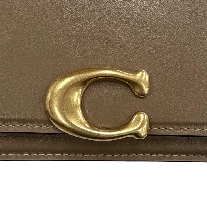 Excellent COACH Shoulder Bag Bandit Brown leather Women CC416