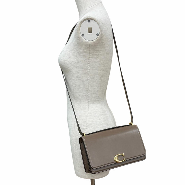 Excellent COACH Shoulder Bag Bandit Brown leather Women CC416