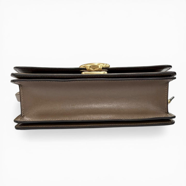Excellent COACH Shoulder Bag Bandit Brown leather Women CC416