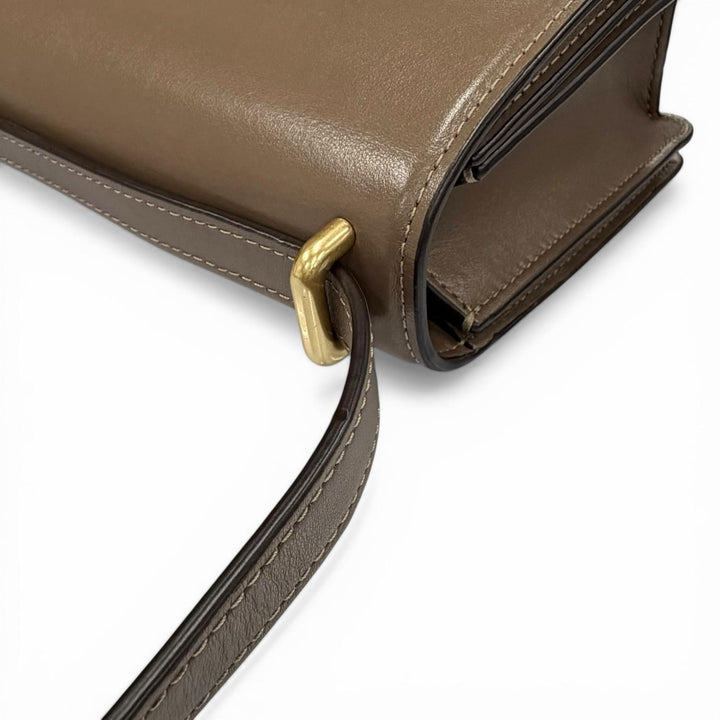 Excellent COACH Shoulder Bag Bandit Brown leather Women CC416