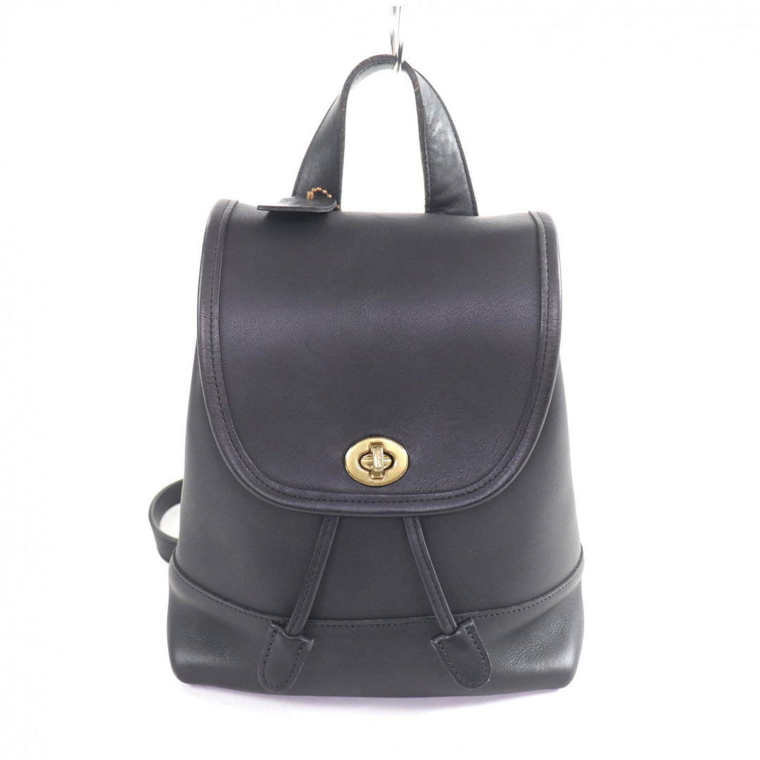 Excellent COACH Backpack Â· Daypack Old coach black Glove leather Women 9960