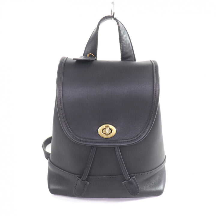 Excellent COACH Backpack Â· Daypack Old coach black Glove leather Women 9960