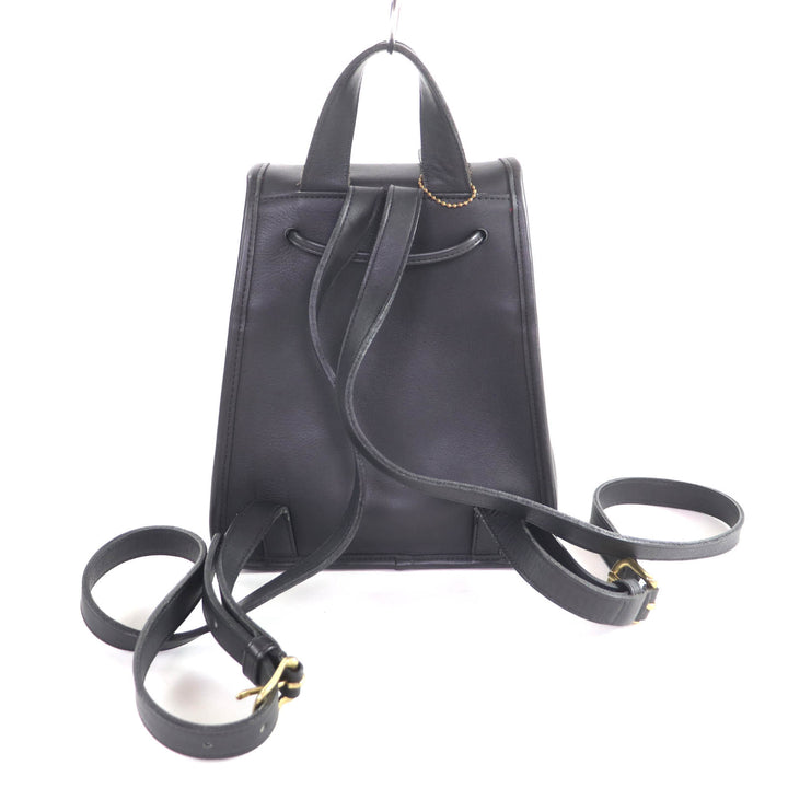 Excellent COACH Backpack Â· Daypack Old coach black Glove leather Women 9960