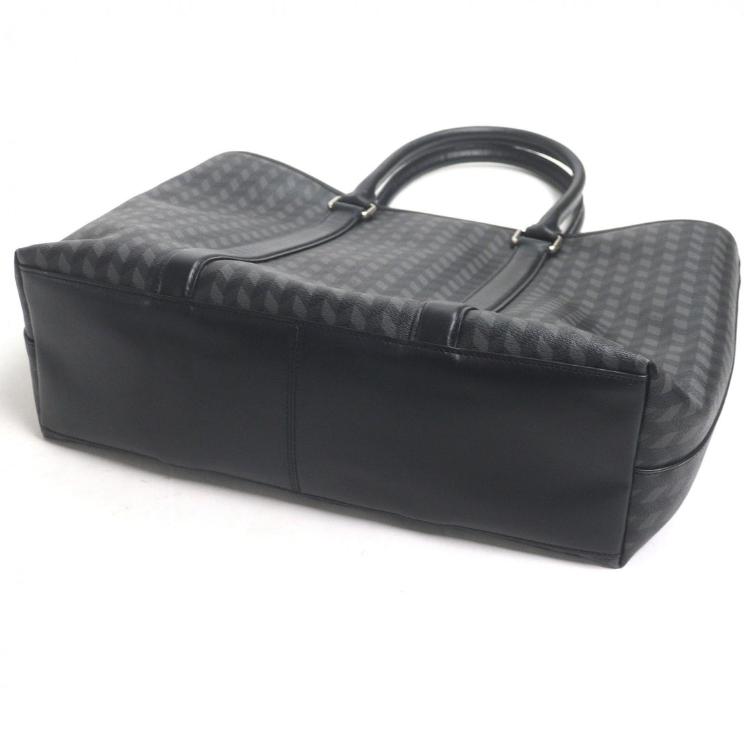Great COACH Briefcase All-over print 2-way shoulder bag black leather