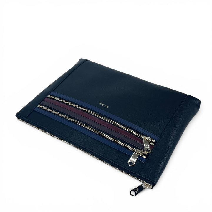 Pristine Paul Smith Striped 2-Way Leather Clutch Bag Calf leather mens