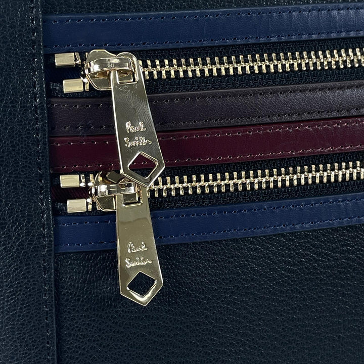 Pristine Paul Smith Striped 2-Way Leather Clutch Bag Calf leather mens