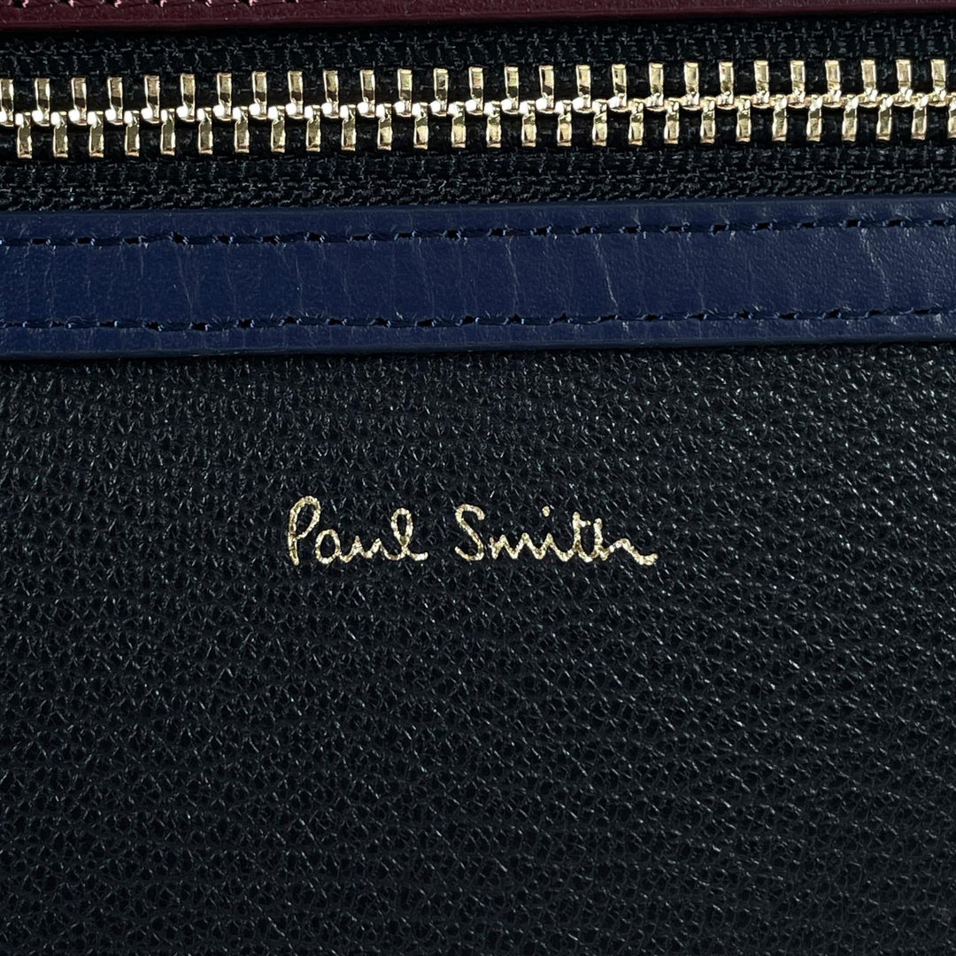Pristine Paul Smith Striped 2-Way Leather Clutch Bag Calf leather mens