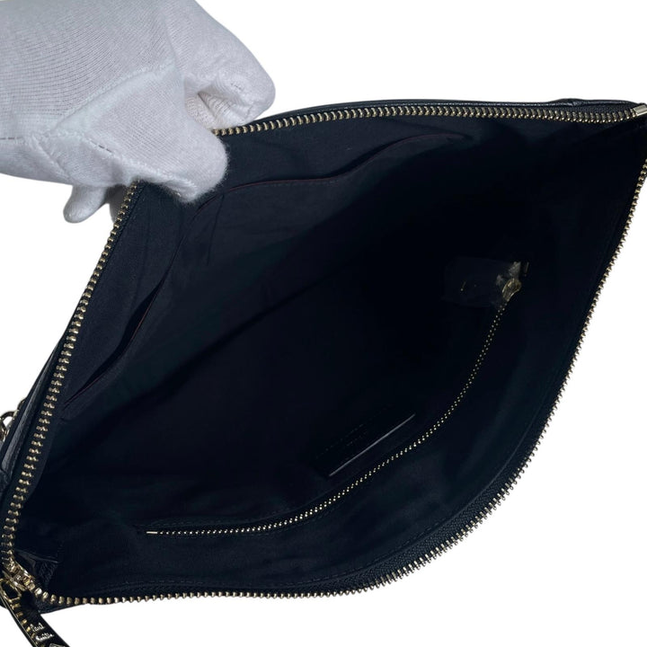 Pristine Paul Smith Striped 2-Way Leather Clutch Bag Calf leather mens
